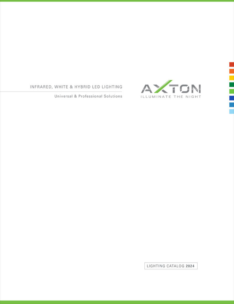 AXTON IR Illuminators & White LED Security Lighting Catalog 2021