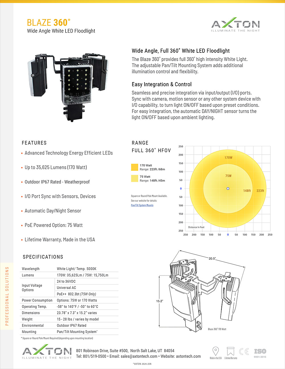 Blaze_360˚ White Floodlight_datasheet