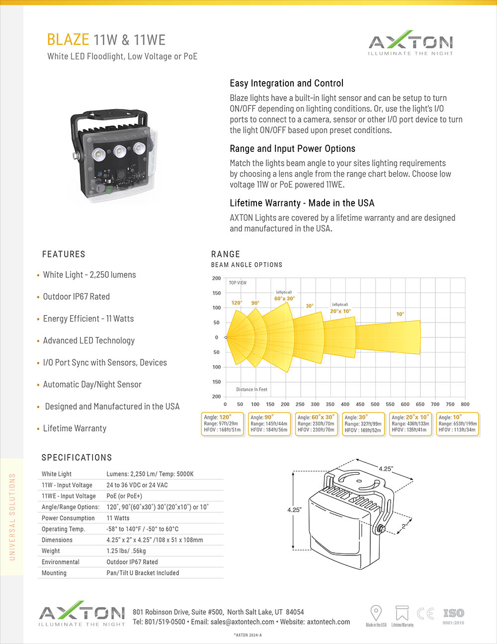 Blaze 11W White light Datasheet