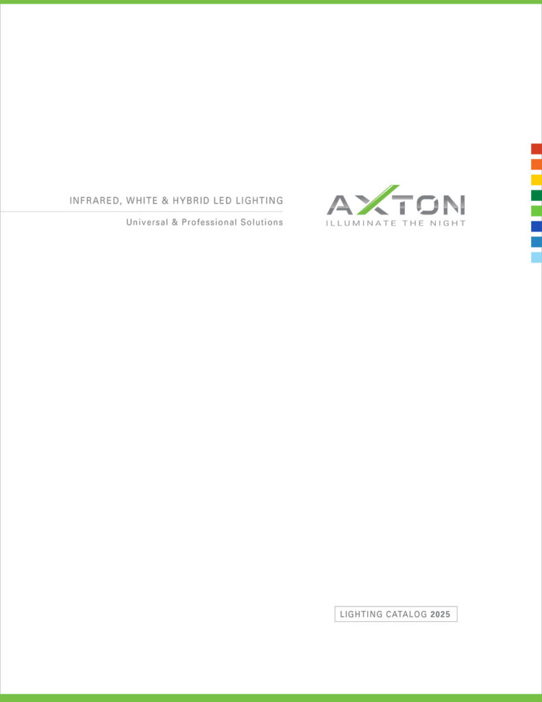 AXTON IR Illuminators & White LED Security Lighting Catalog 2025