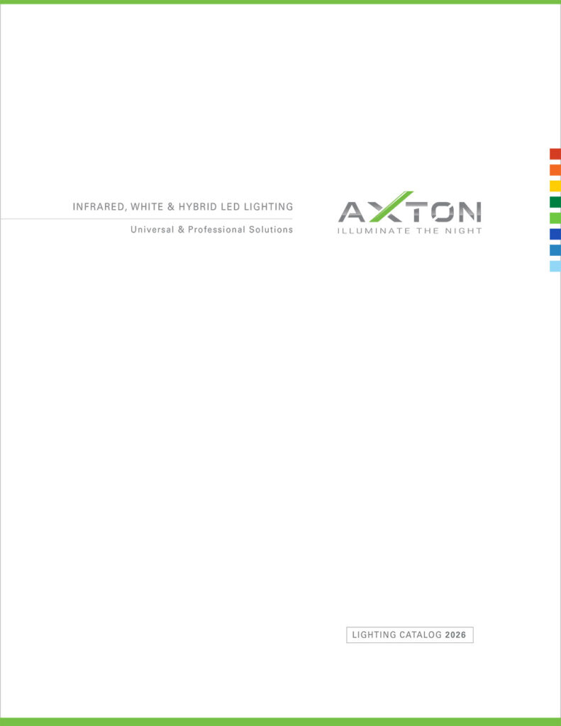 AXTON IR Illuminators & White LED Security Lighting Catalog 2025