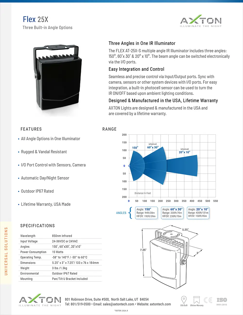 Flex IR Illuminator 25X datasheet